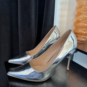 Silver Pumps